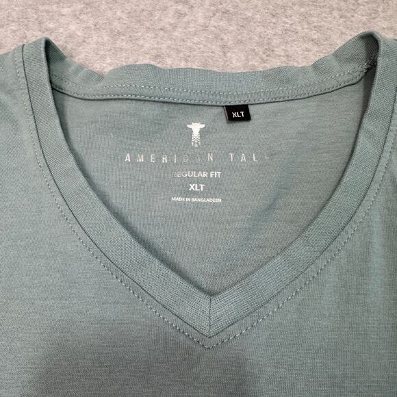 Bundle of 2 T-Shirt Men XL Green V-Neck Pullover Short Sleeve Lightweight Casual - Picture 3 of 10